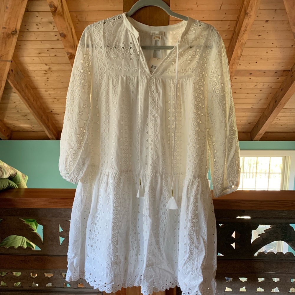 White Eyelet Dress